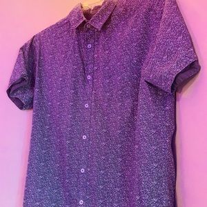 Printed Short-sleeve Button Down